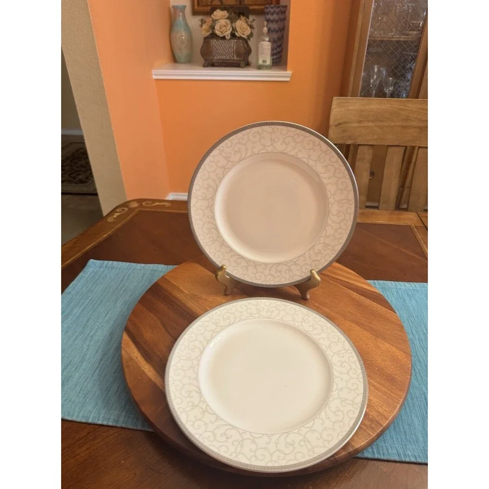 Dinner Plate Celestial Platinum by Wedgwood A SET OF 2